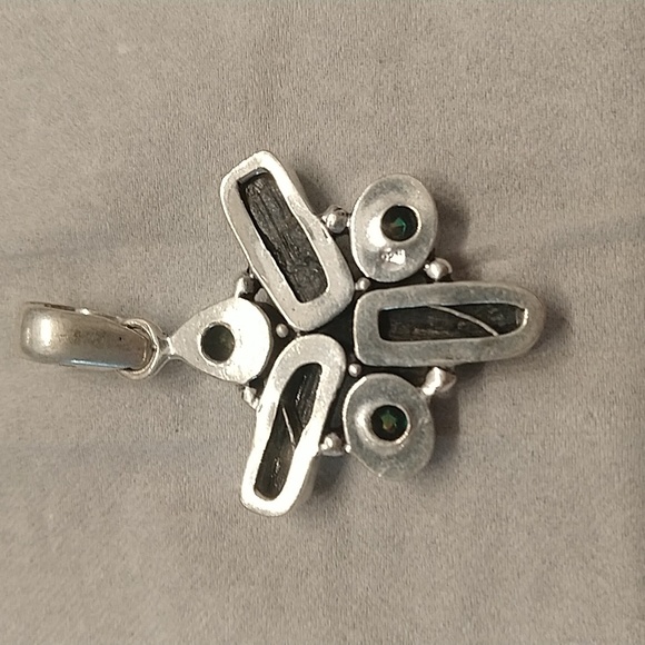 Canaanite and rainbow topaz pendant - Picture 3 of 5